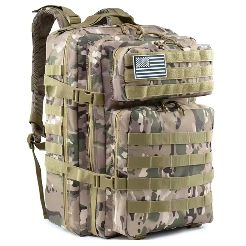 Tactical Backpack Bag, USA Patch, 42L